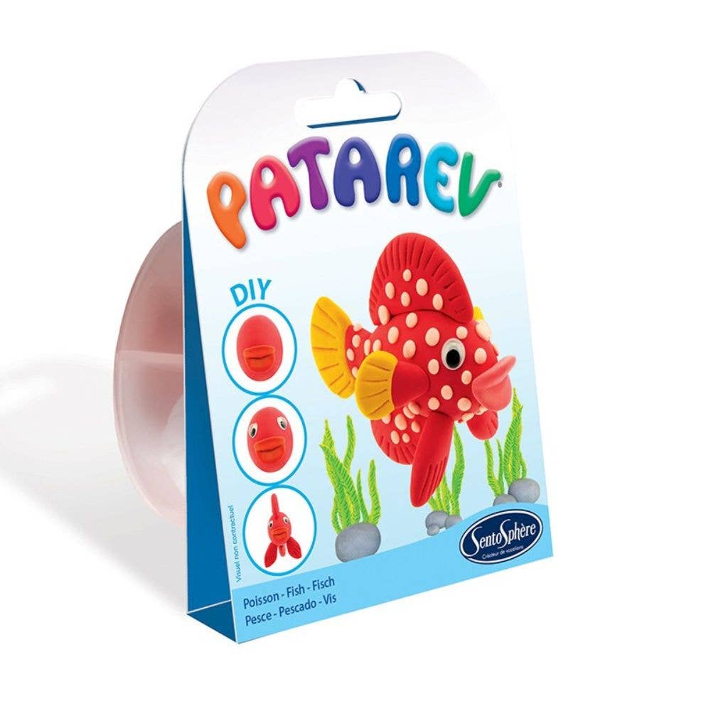 Patarev | Pocket Air-Dry Modelling Clay Kit | Fish
