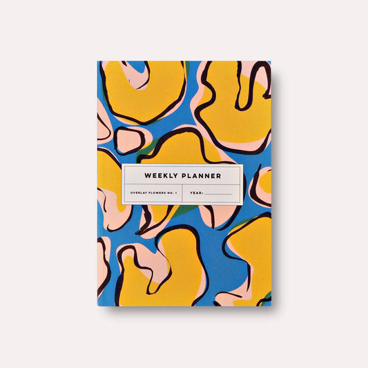 The Completist | Lay Flat Weekly Planner Book | Overlay Flowers No 1