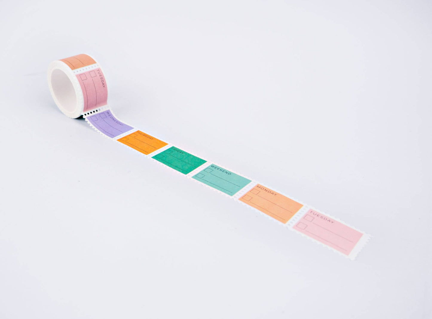The Completist | Stamp Washi Tape | Pastel Days of the Week