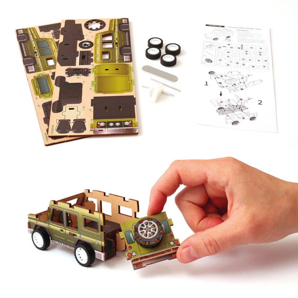 Graine Creative | Wooden 3D Model | Jeep