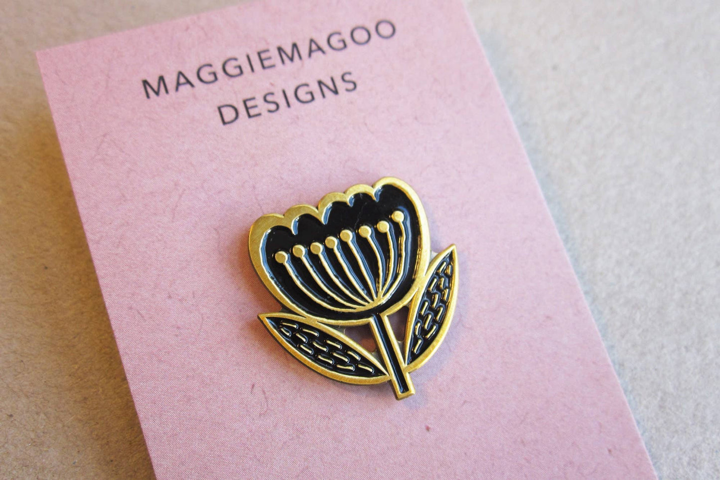 Maggie Magoo | Enamel Pin Badge | Flower