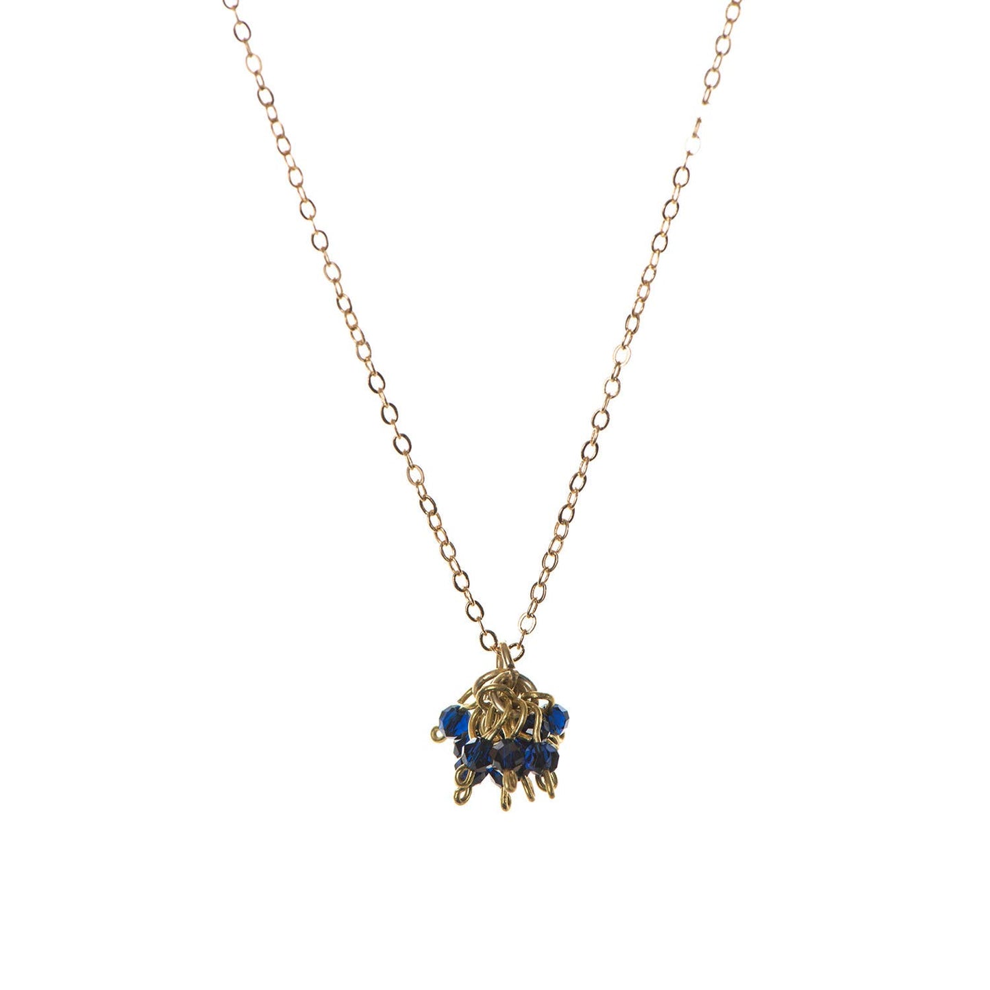 Just Trade | Elizabeth Cluster Navy Pendant