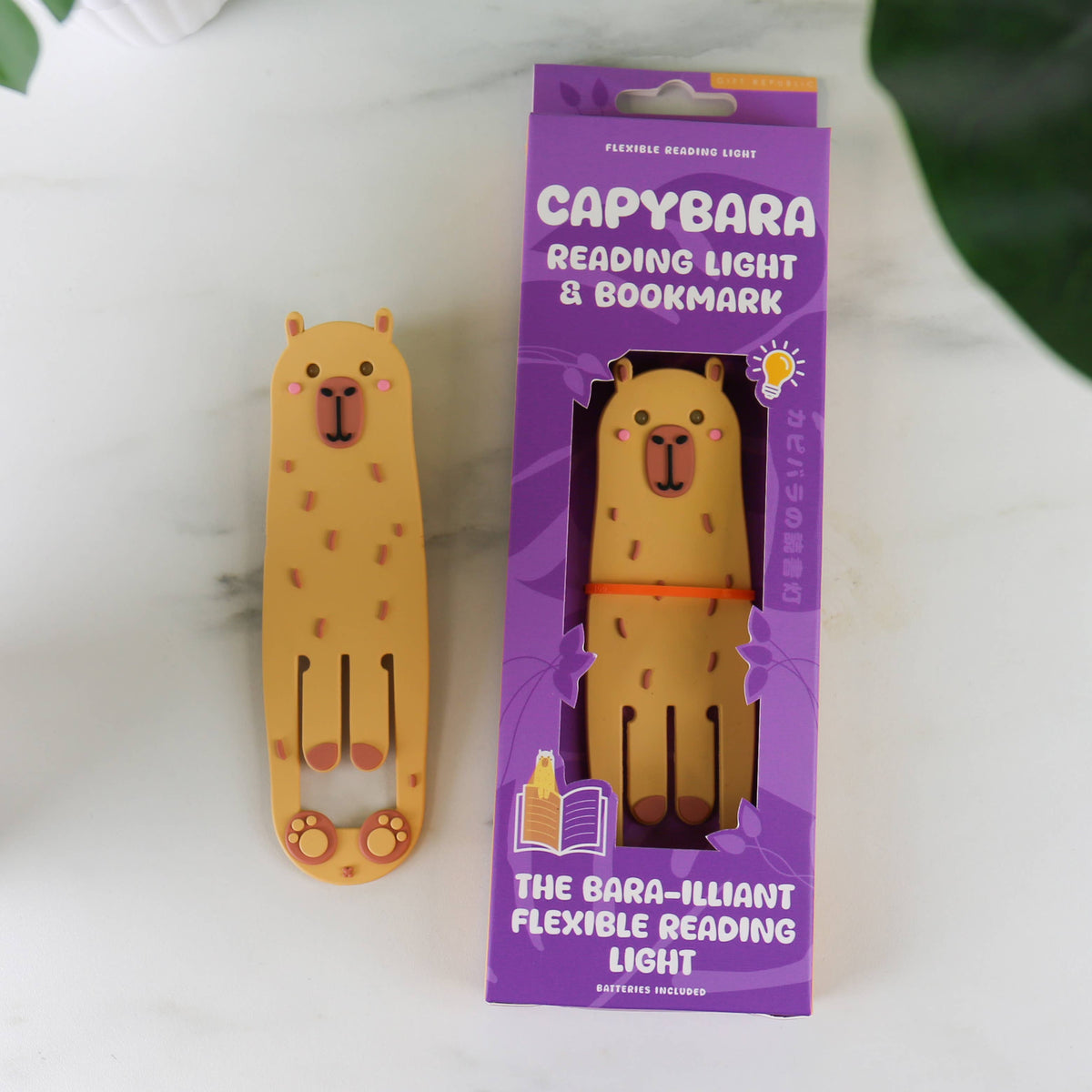 Gift Republic | Capybara Reading Light & Bookmark