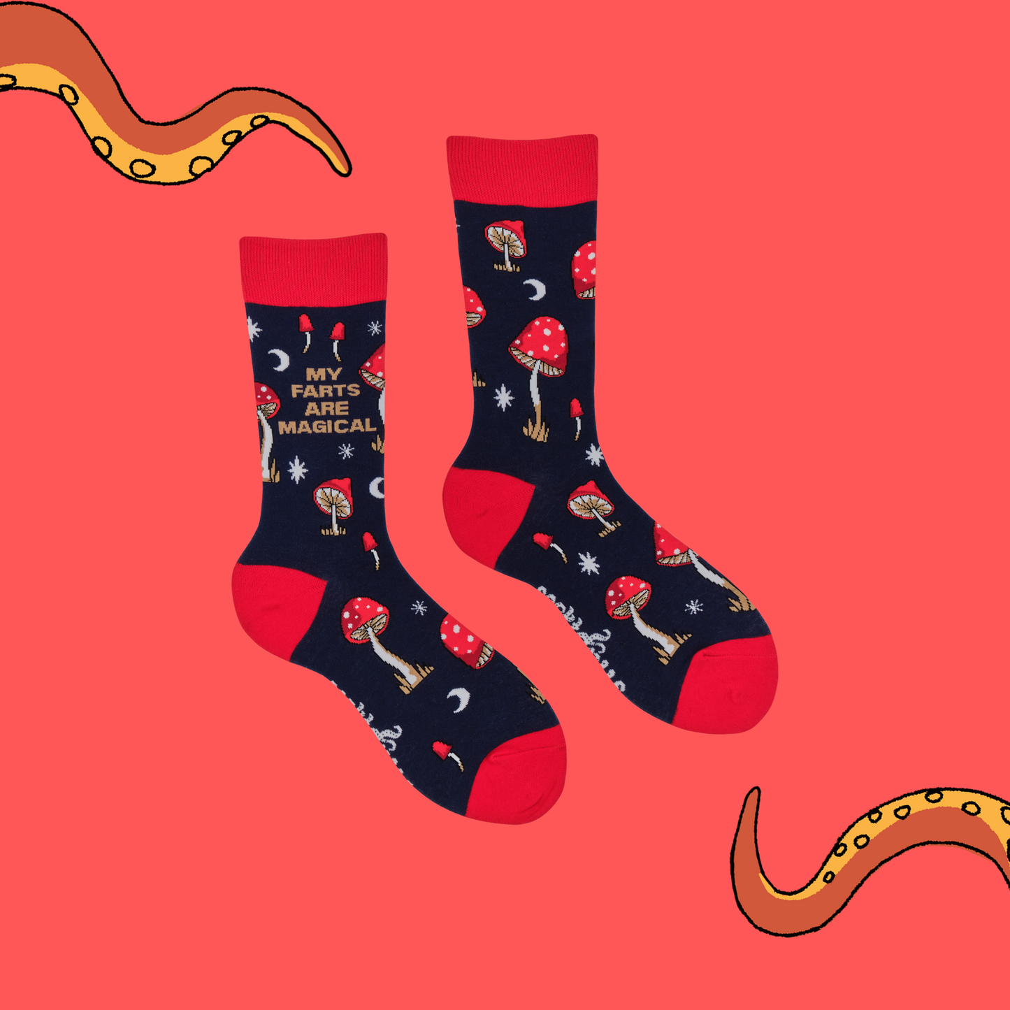 Socktopus | Farts Are Magical | Navy |  UK 9-12