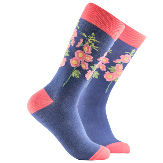 Soctopus | Womens Socks | Hollyhocks Floral