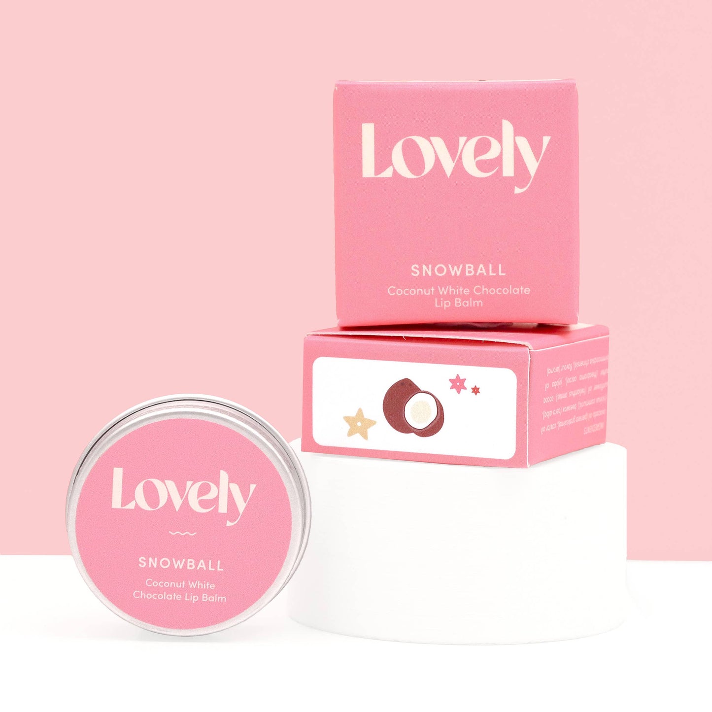 Lovely Skincare | Lip Balm | Snowball | Coconut White Chocolate