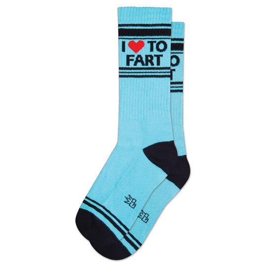 Gumball Poodle | Gym Crew Socks | I ❤️ To Fart