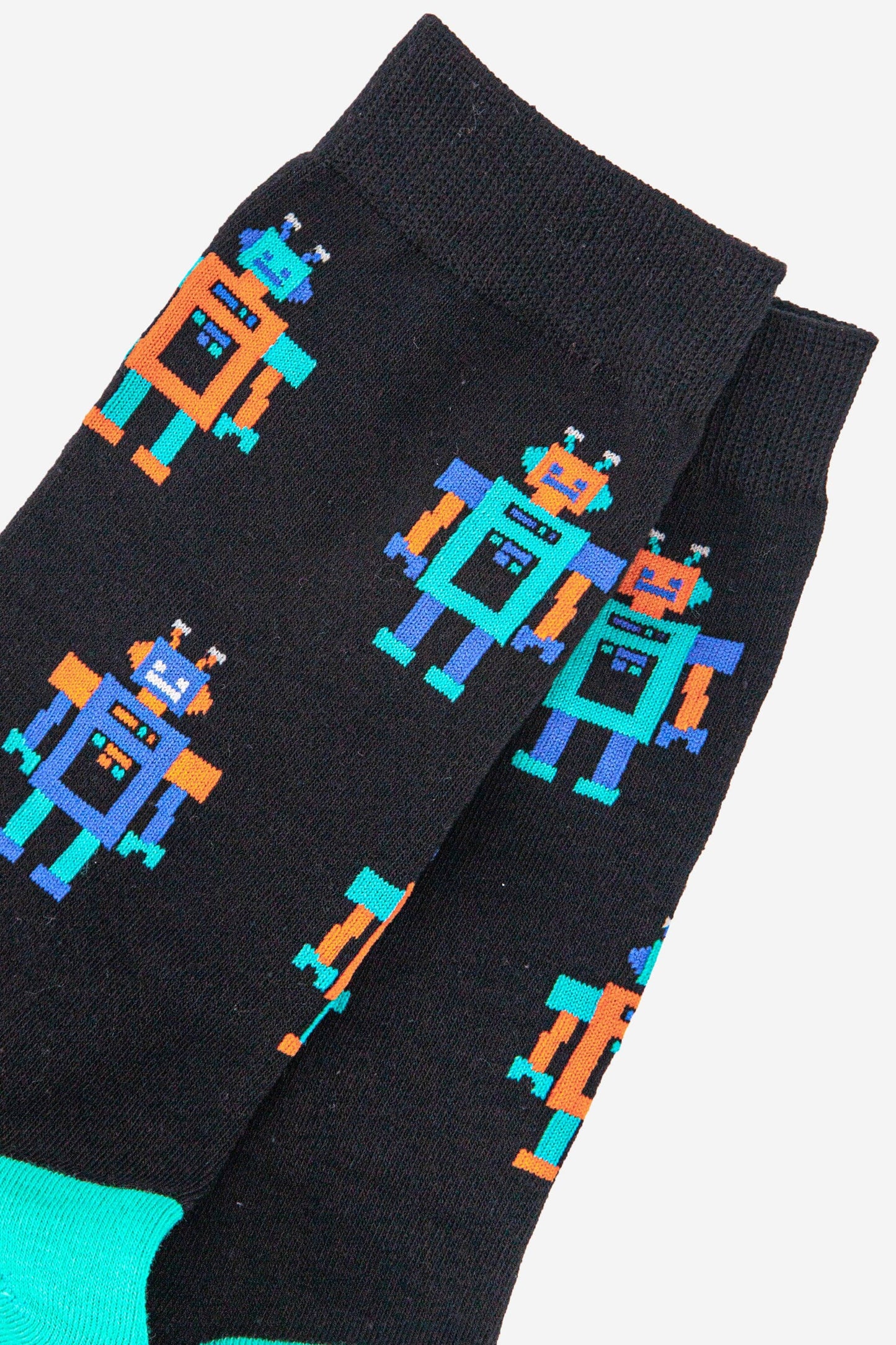 Sock Talk | Men's Bamboo Socks | Retro Robot | UK 7-11