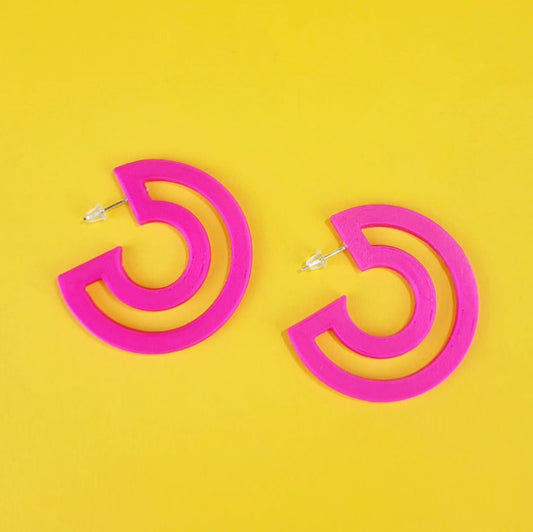 Will Sharp | Outline Hoops | Radiant Pink