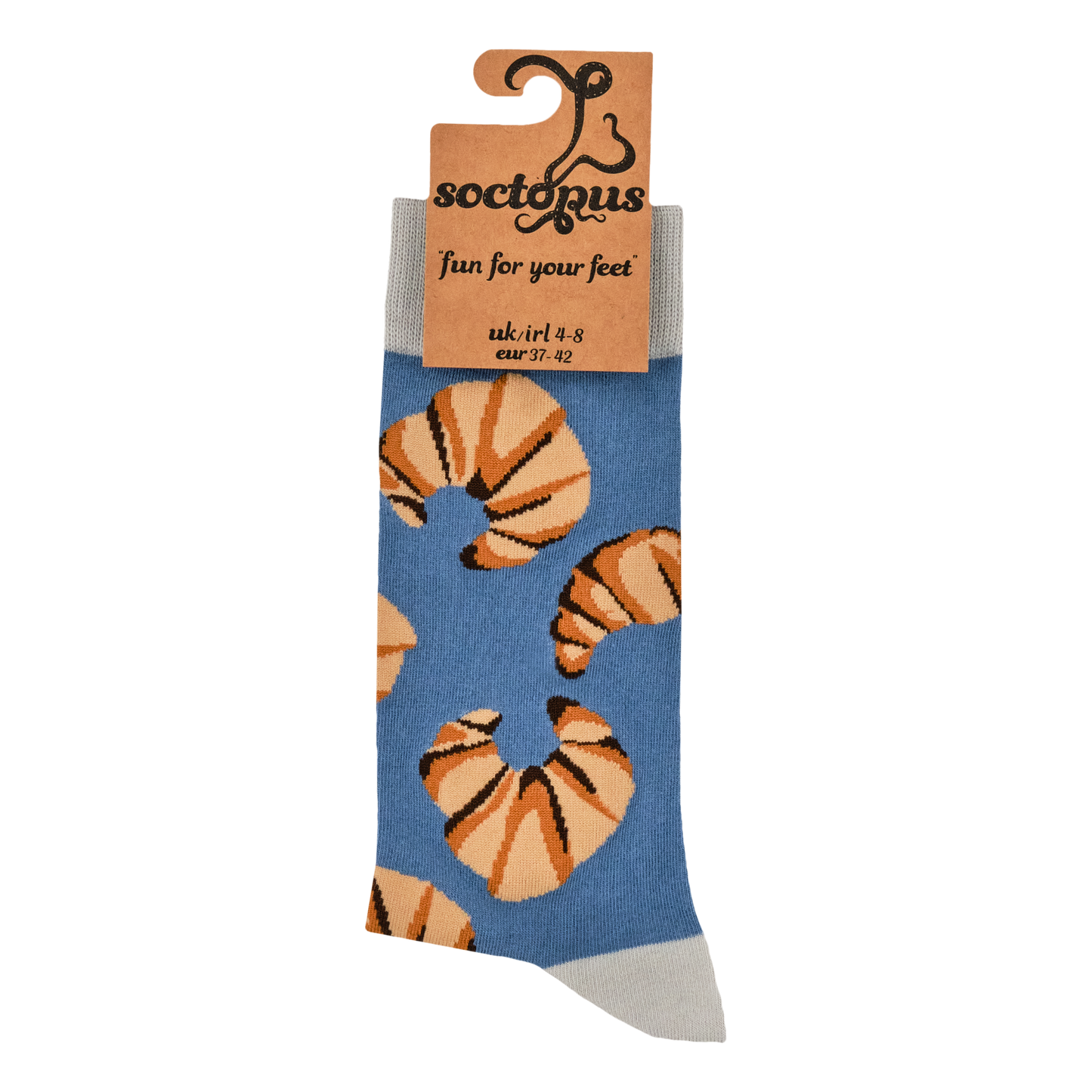 Socktopus | Croissants | Blue | L UK 9-12