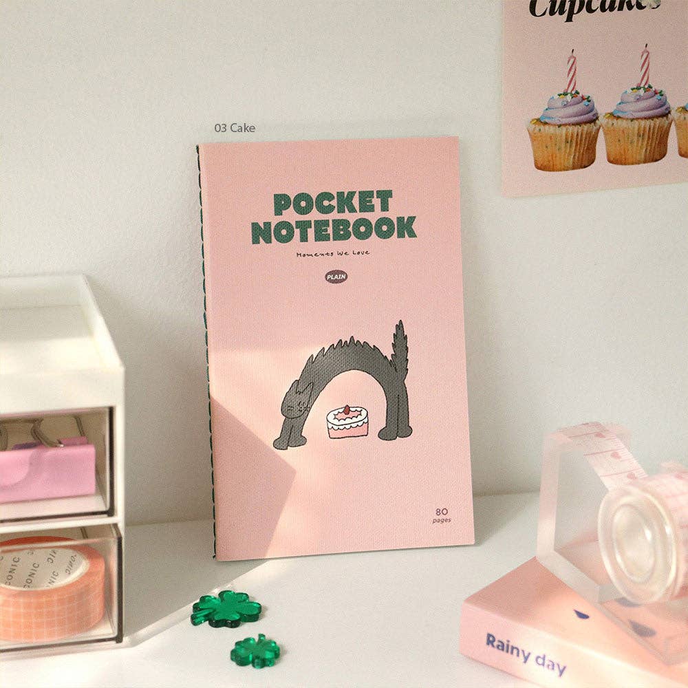 Iconic | Handy Pocket Plain Notebook | Cake