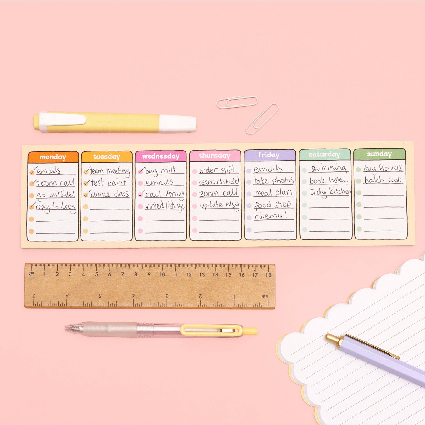 Oh, Laura | Keyboard Planner | Days of the Week