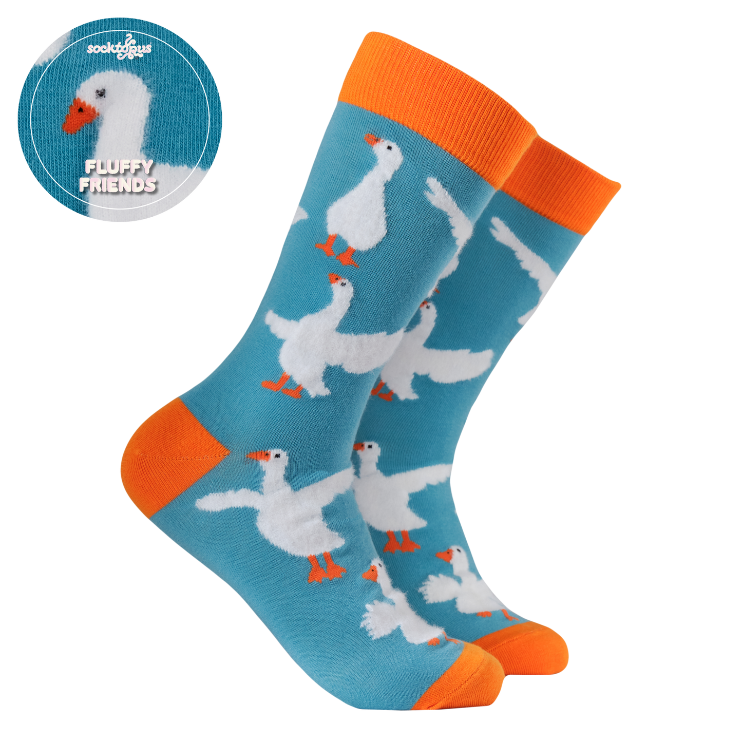 Socktopus | Fluffy Silly Goose Socks | S UK 4-8