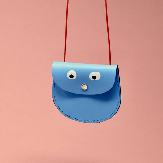 Ark |  Googly Eye String Purse | Cornflower Blue