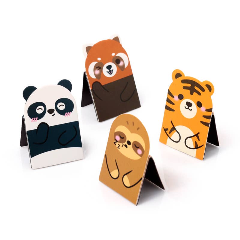 Puckator Ltd | Adoramals Wild Shaped Magnetic Bookmark | Set of 4