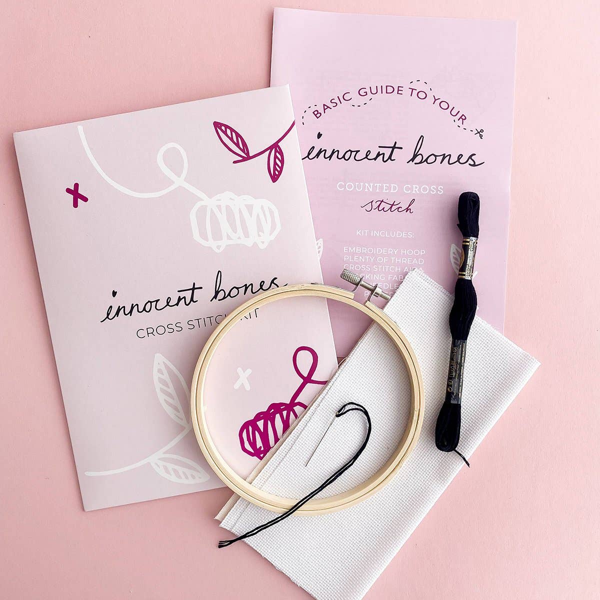 Innocent Bones | Cross Stitch Kit | Festive As Fuck