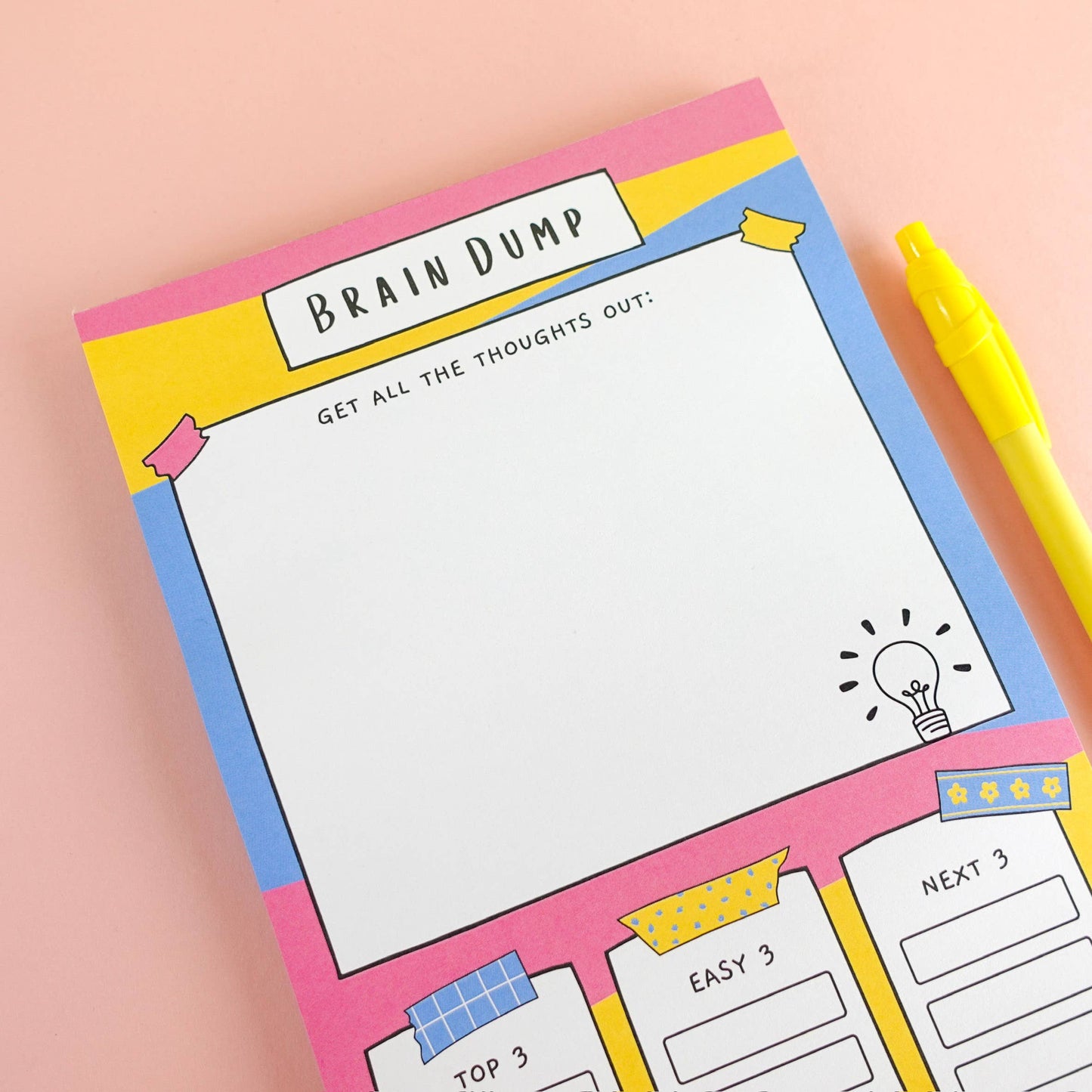 Sunshine Lane | A5 Brain Dump Notepad