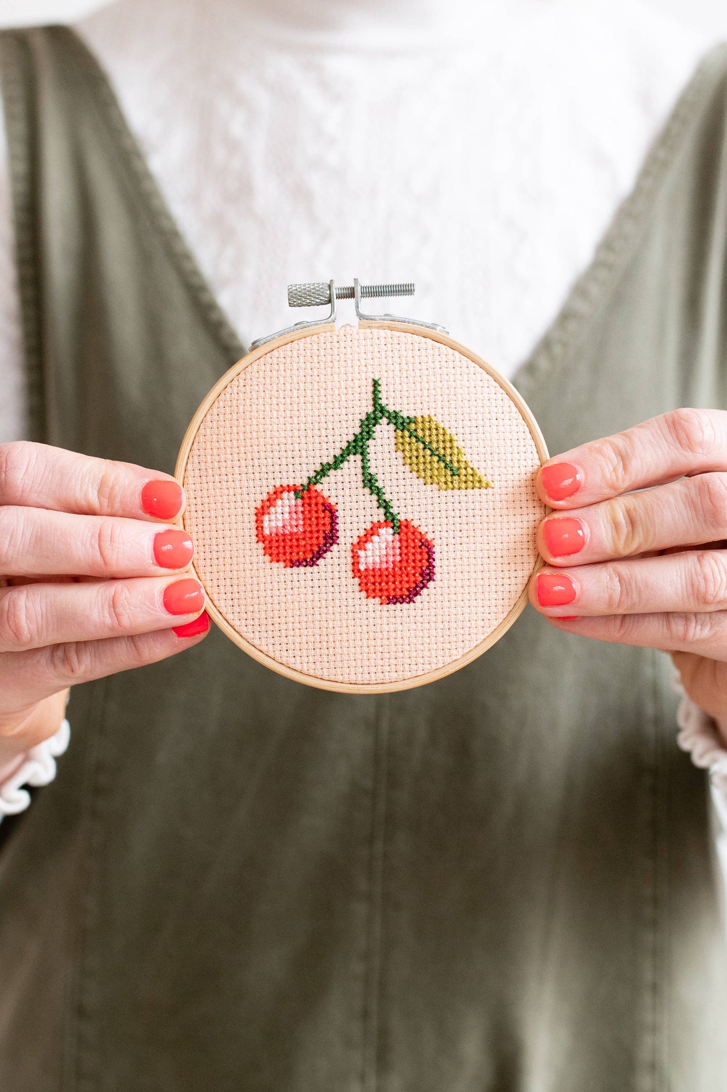 Cotton Clara | Cherry | Cross Stitch Kit