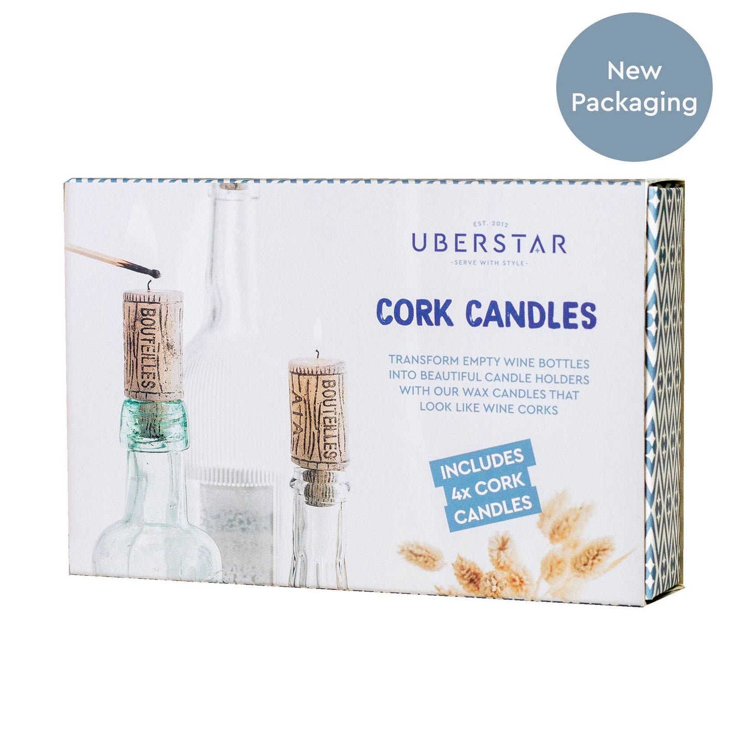 UBERSTAR | Wine Cork Candles (Set of 4)