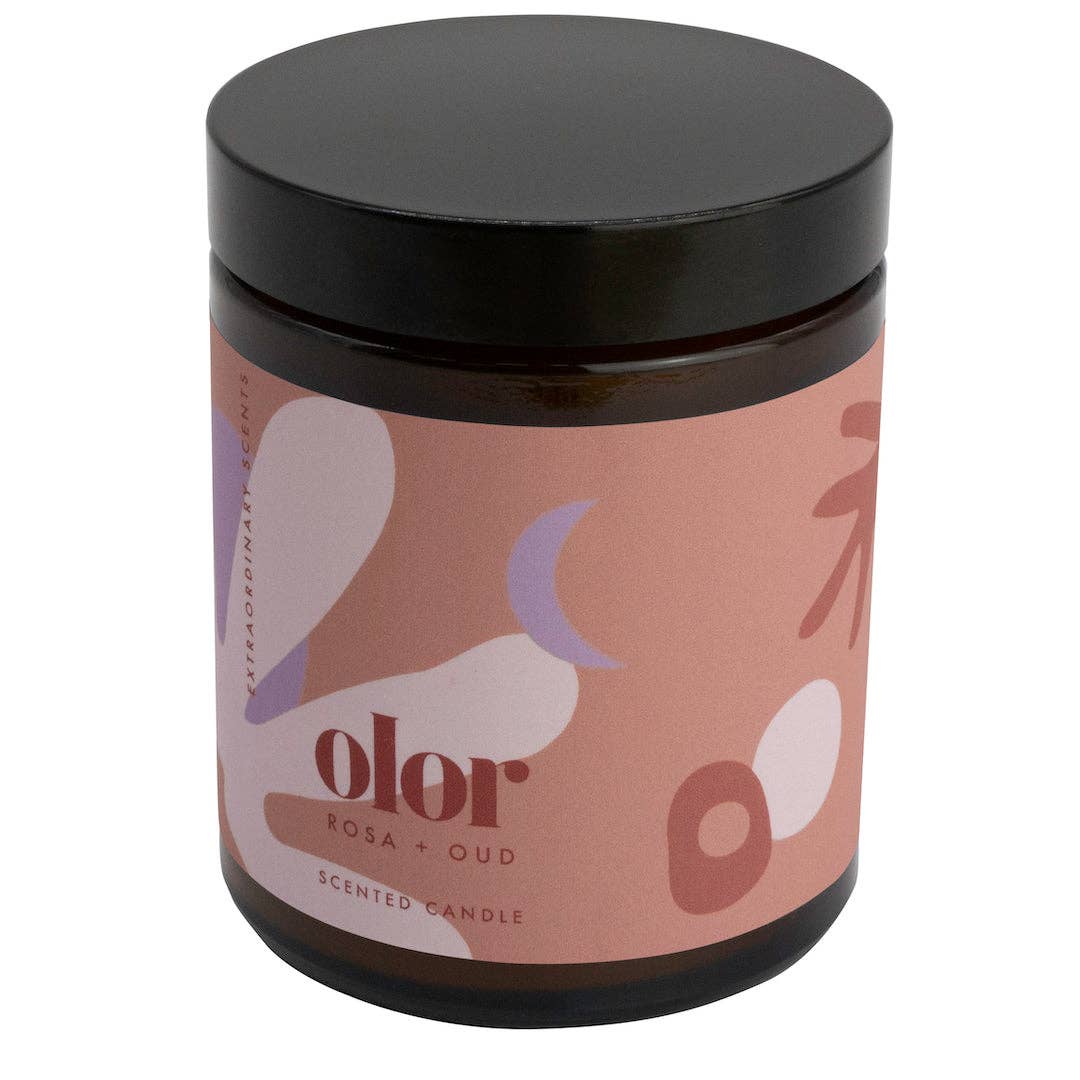 Olor | Jar Candle | Rosa + Oud