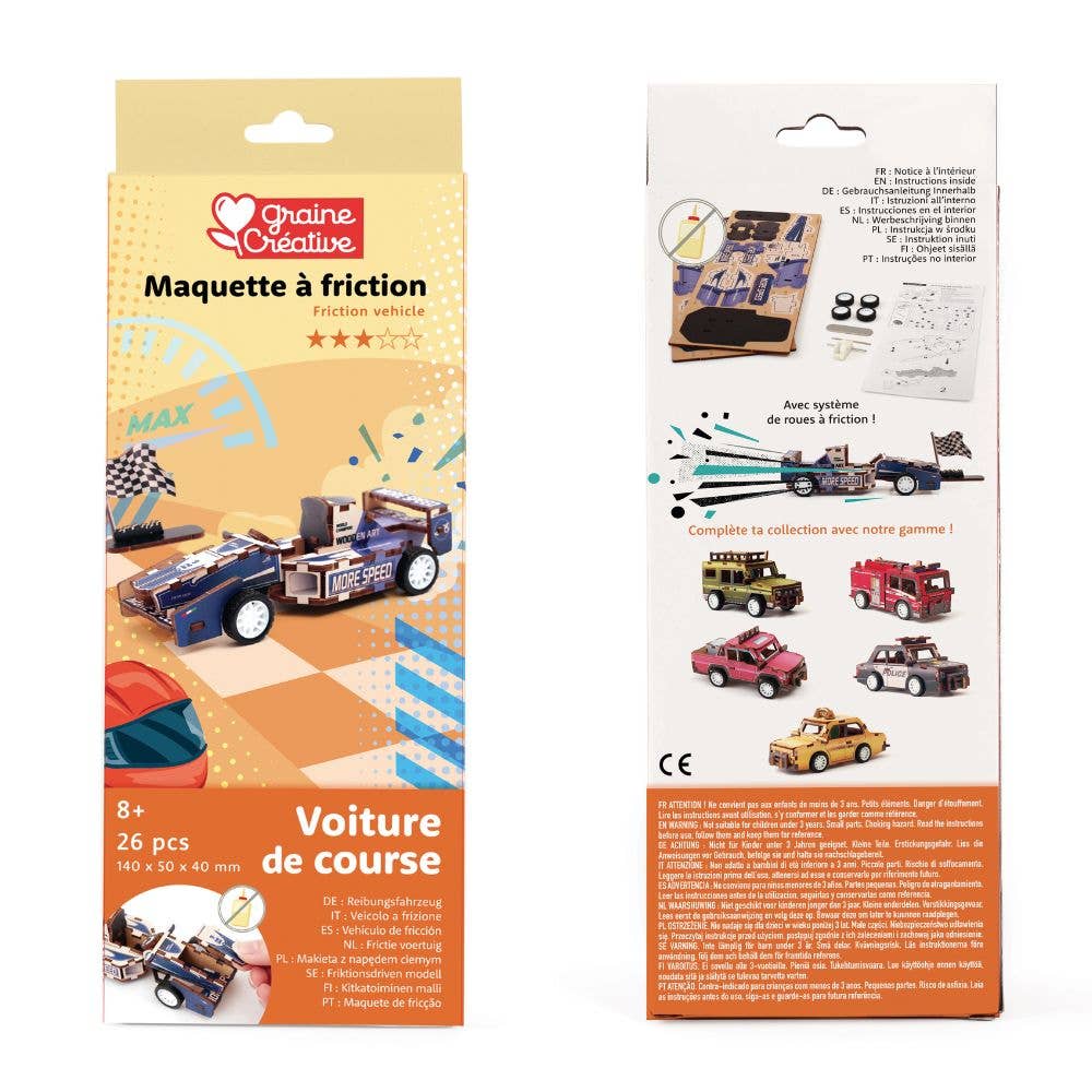 Graine Creative | Wooden 3D Model | Formula 1 Car