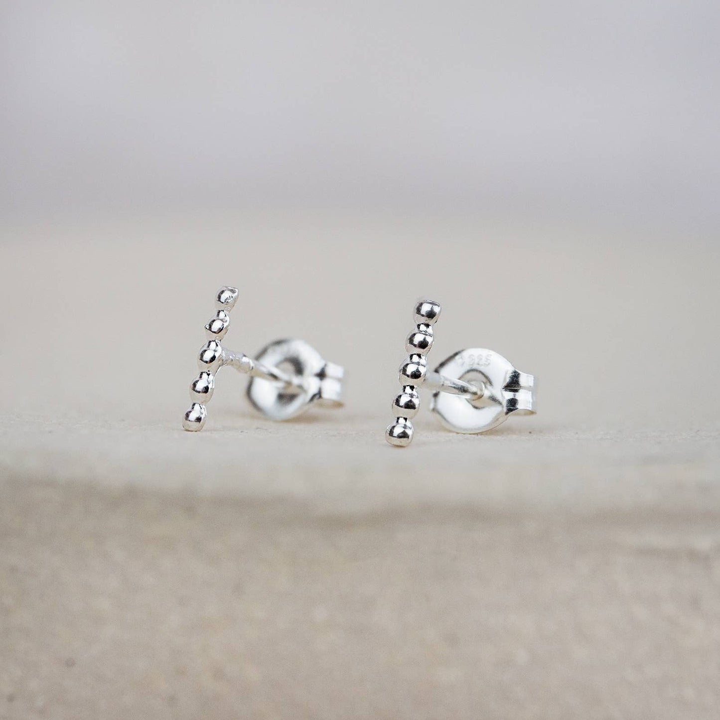 Lucy Kemp Jewellery | Sterling Silver Mini Studs | Dotty Stick