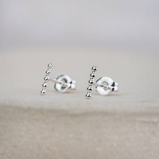 Lucy Kemp Jewellery | Sterling Silver Mini Studs | Dotty Stick