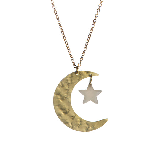 Just Trade | Luna Large Moon Pendant
