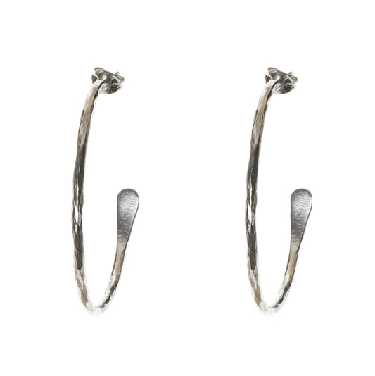 Just Trade | Plated Essentials Large Hoops Silver