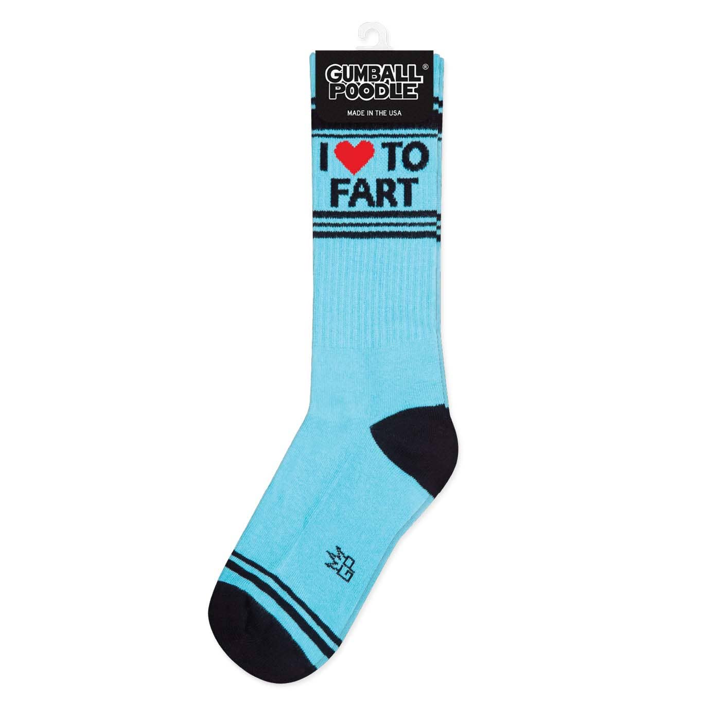Gumball Poodle | Gym Crew Socks | I ❤️ To Fart
