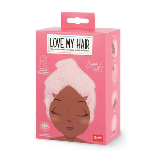 Legami | Love my Hair Turban Towel | Cat