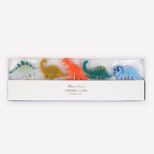 Meri Meri | Birthday Cake Candles | Dinosaurs