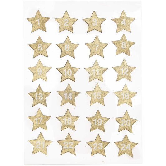 Rico | Wooden Sticker Advent Calendar Stars