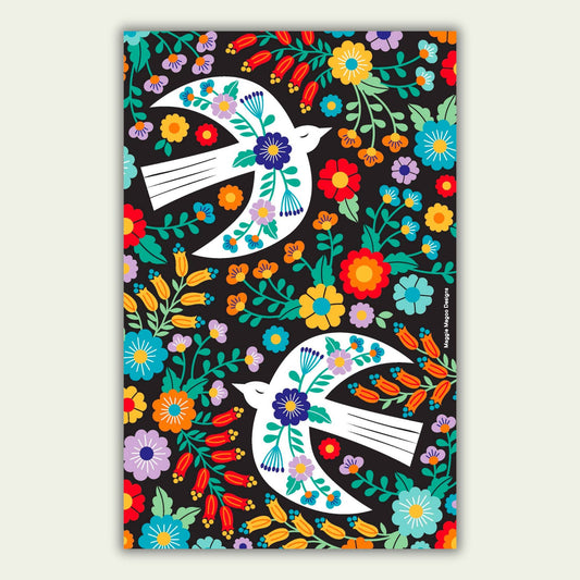 Maggie Magoo | tea Towel | Bright Folk Birds