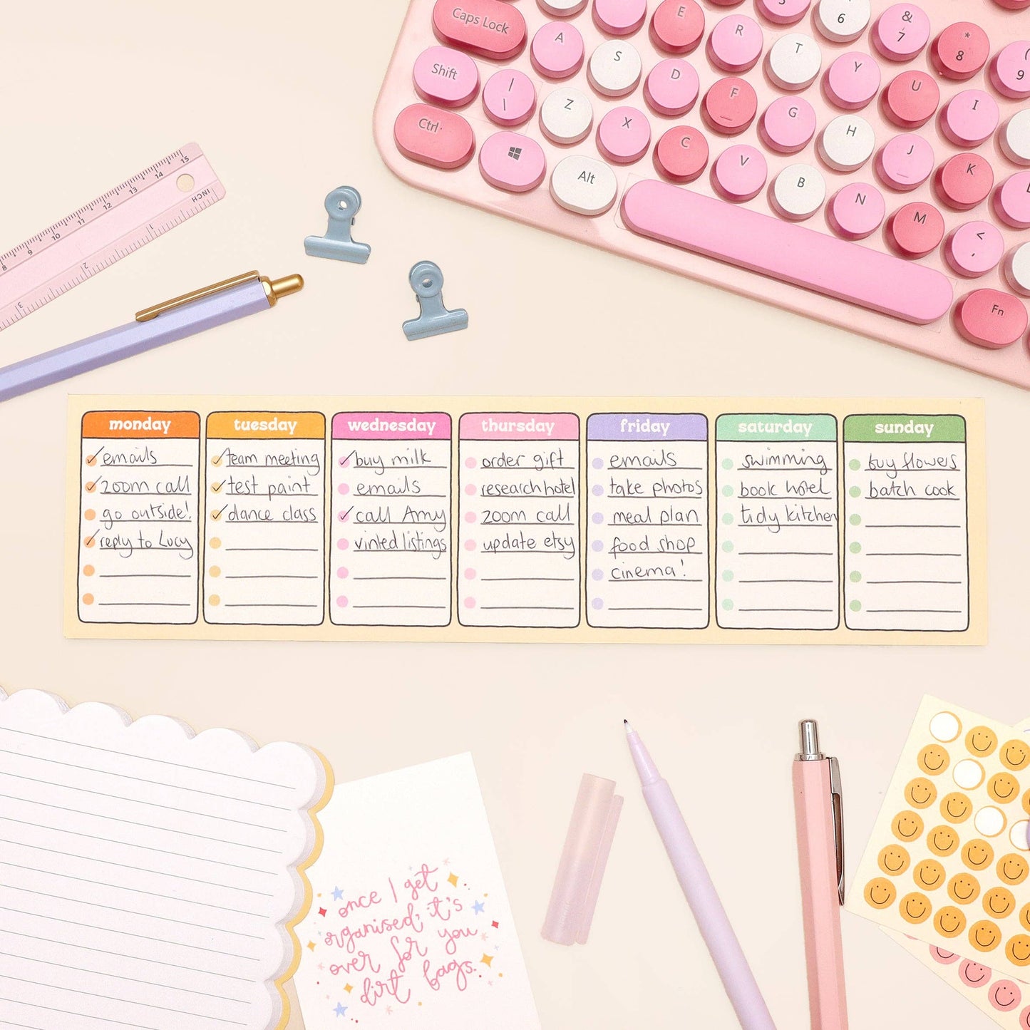 Oh, Laura | Keyboard Planner | Days of the Week