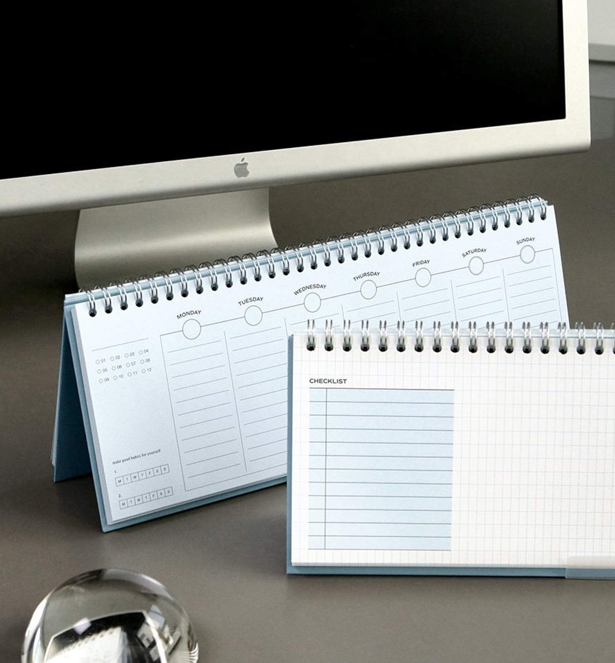 Iconic | Flow Weekly Undated Planner | Soft Blue