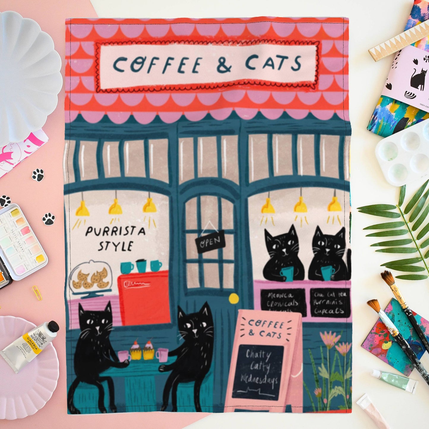 Niaski | Tea Towel | Street Cats