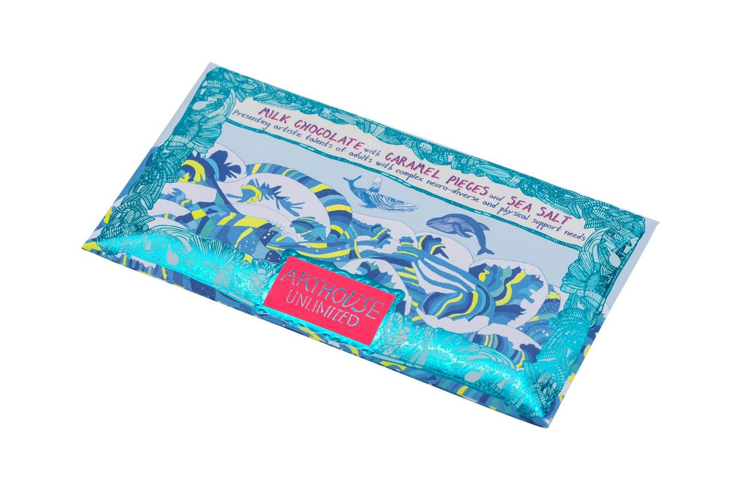 ARTHOUSE Unlimited | Swim with Whales | Milk Chocolate Bar With Caramel & Sea Salt