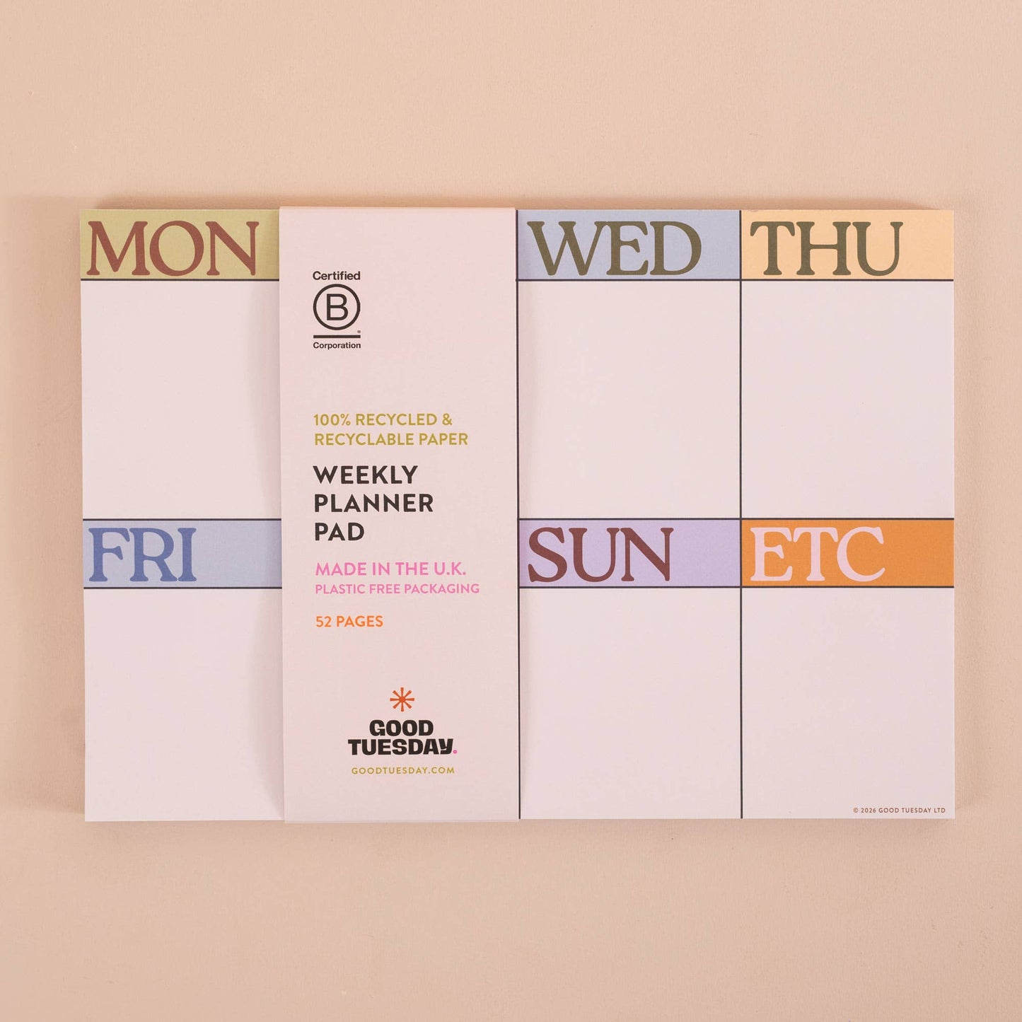 Good Tuesday | A4 Weekly Planner Pad | Scandi