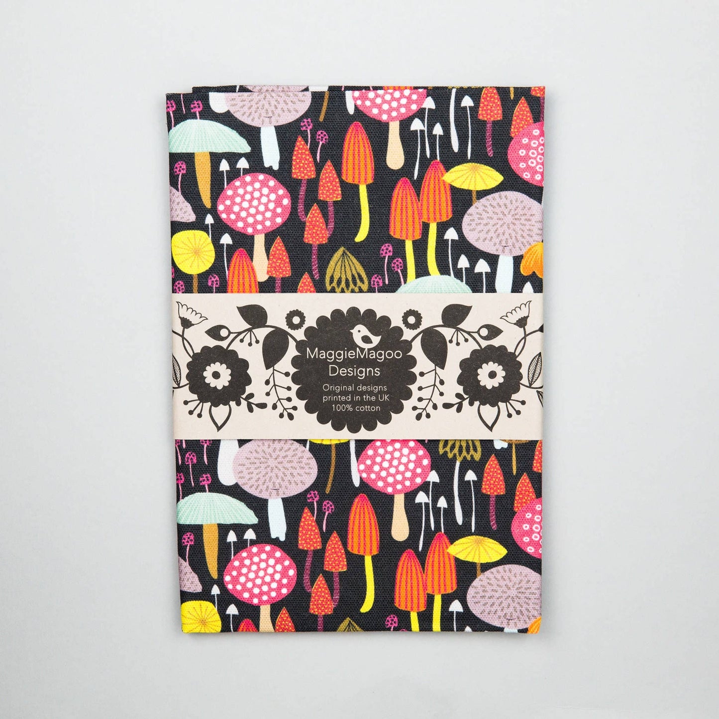 Maggie Magoo | Tea towel | Toadstool & Mushroom