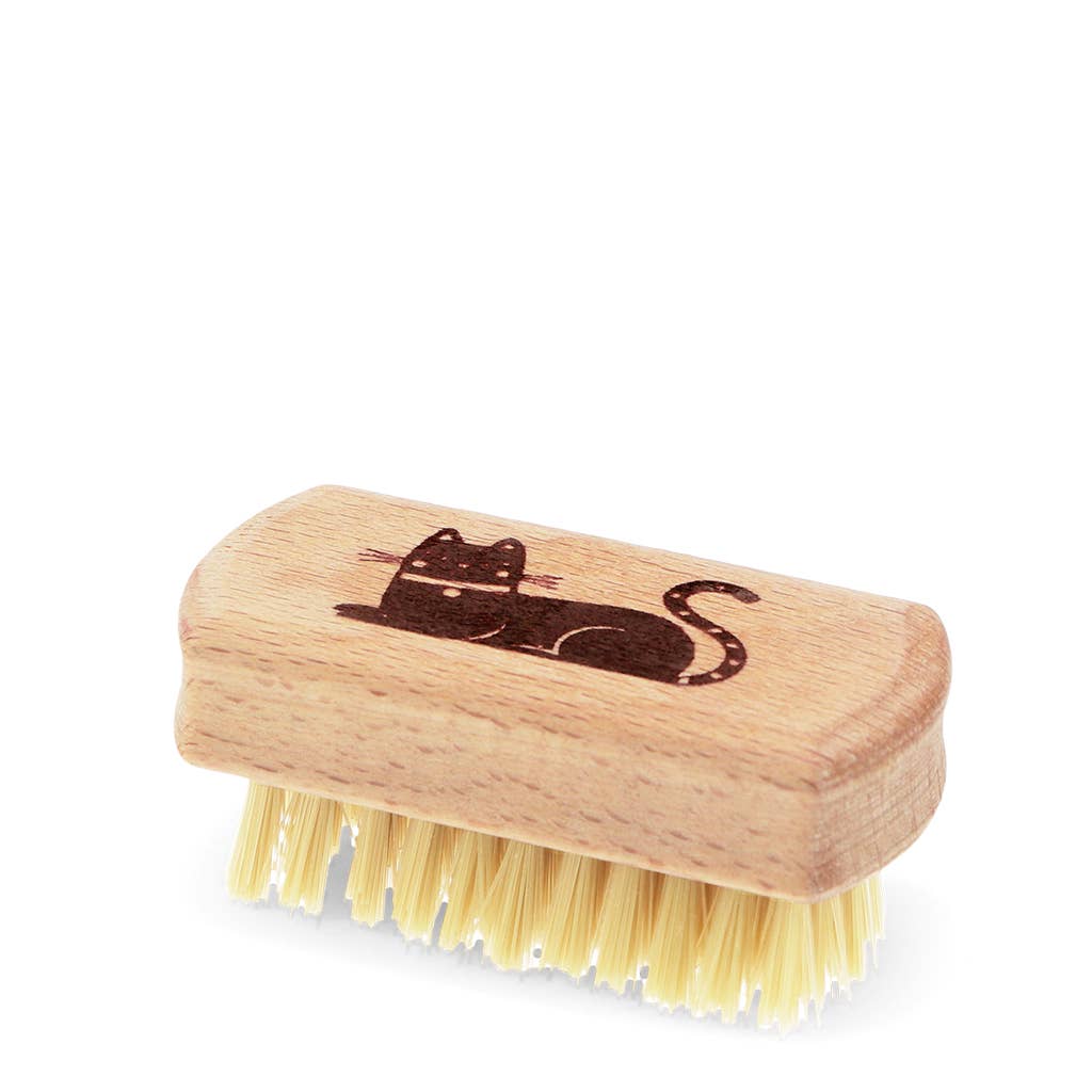 Rex | Wooden travel nail brush | Cat