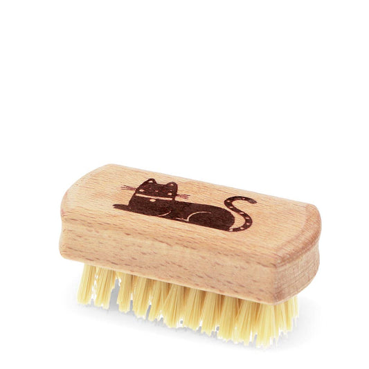 Rex | Wooden travel nail brush | Cat