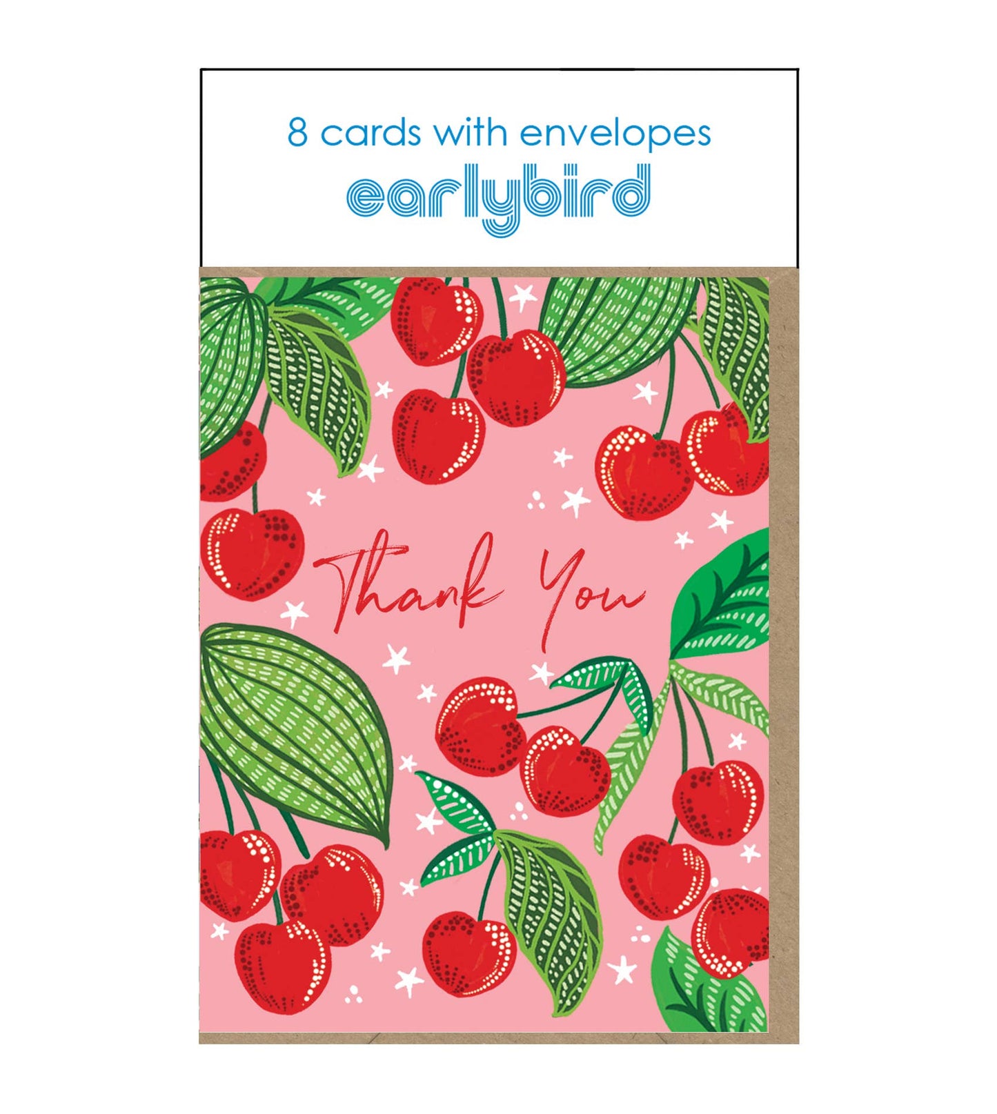 Earlybird | Cherries Thank You Cards | Pack of 8