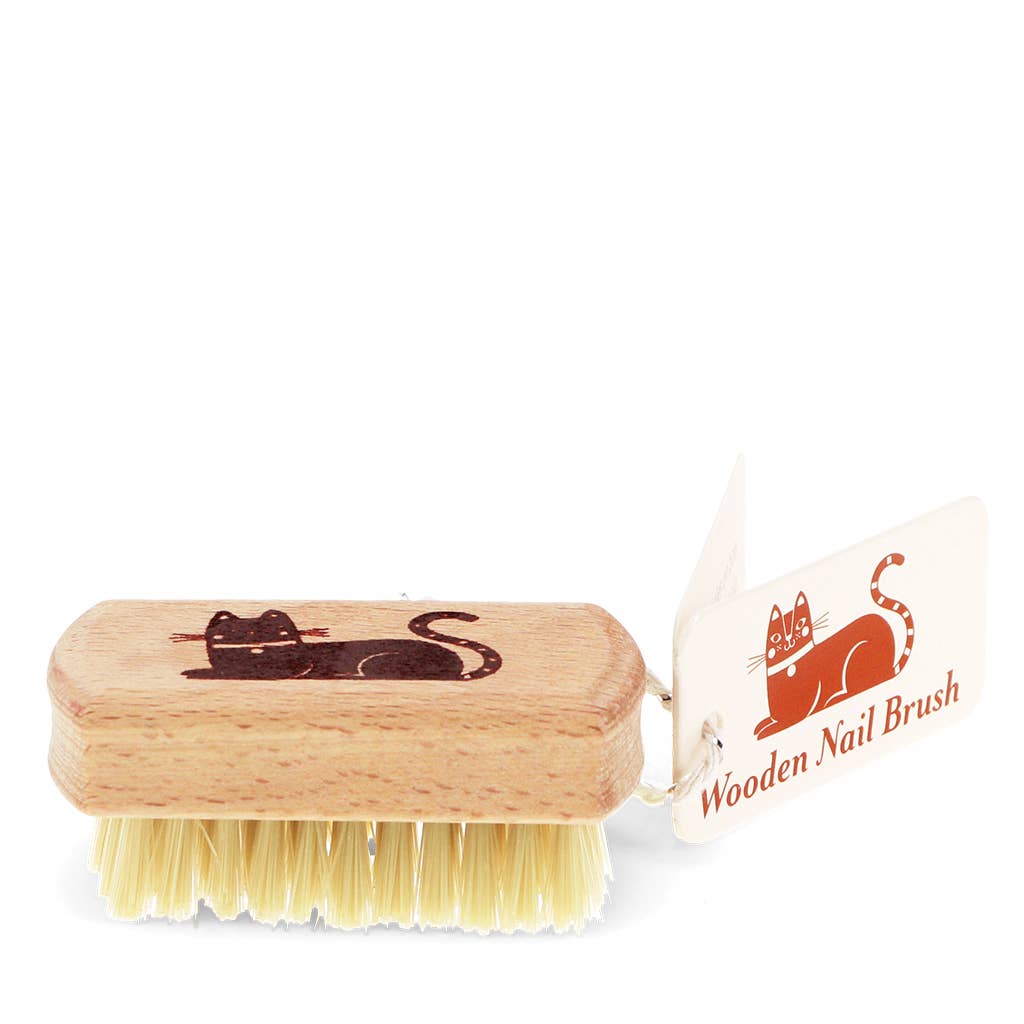Rex | Wooden travel nail brush | Cat