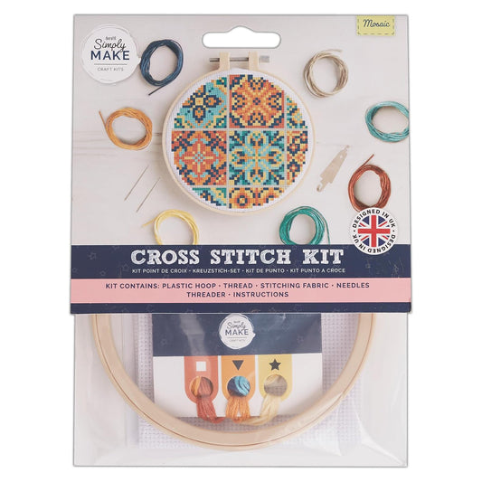 Simply Make | Cross Stitch Kit | Mosaic