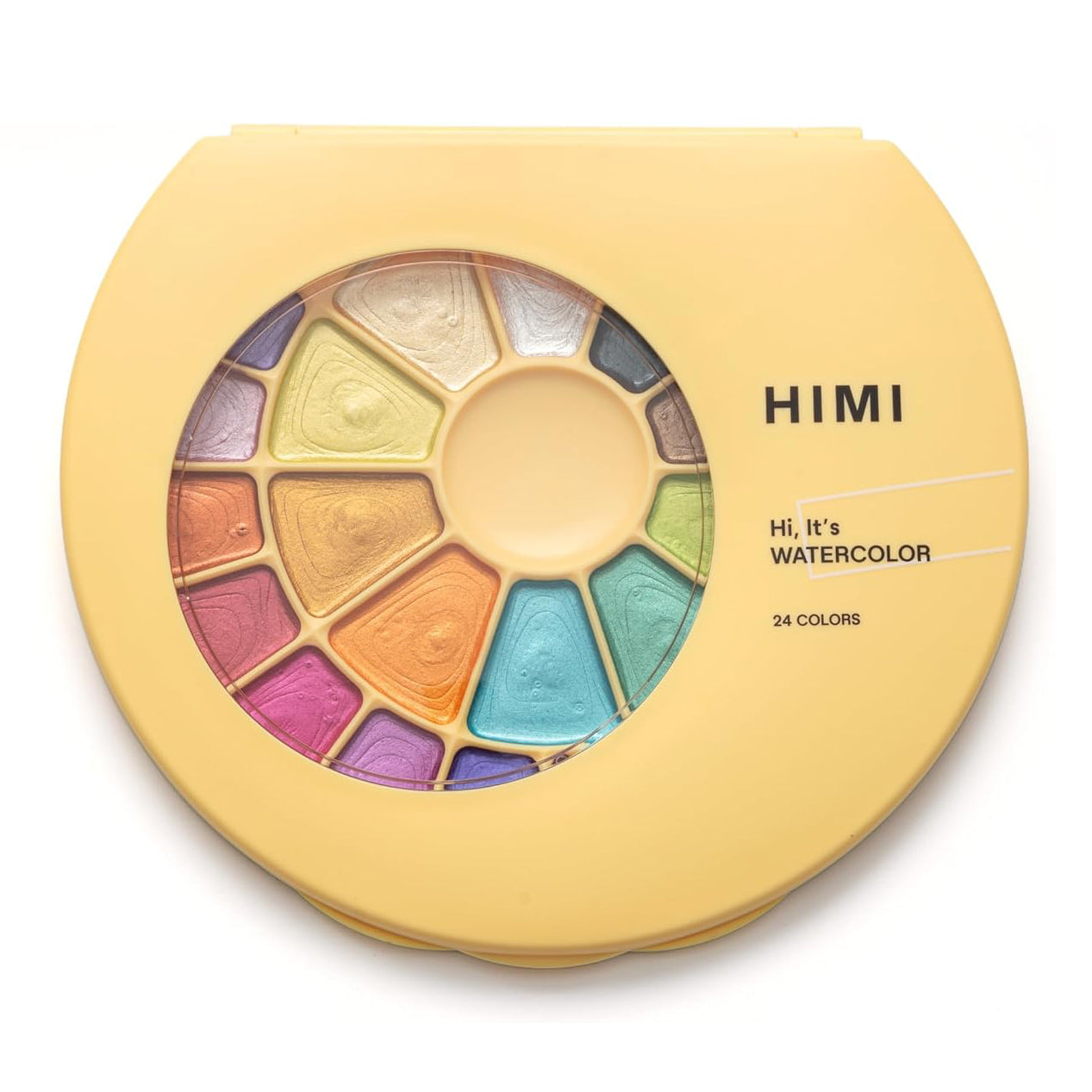 Himi | Semi-Moist Watercolour Palette | 24 x Metallic Colours