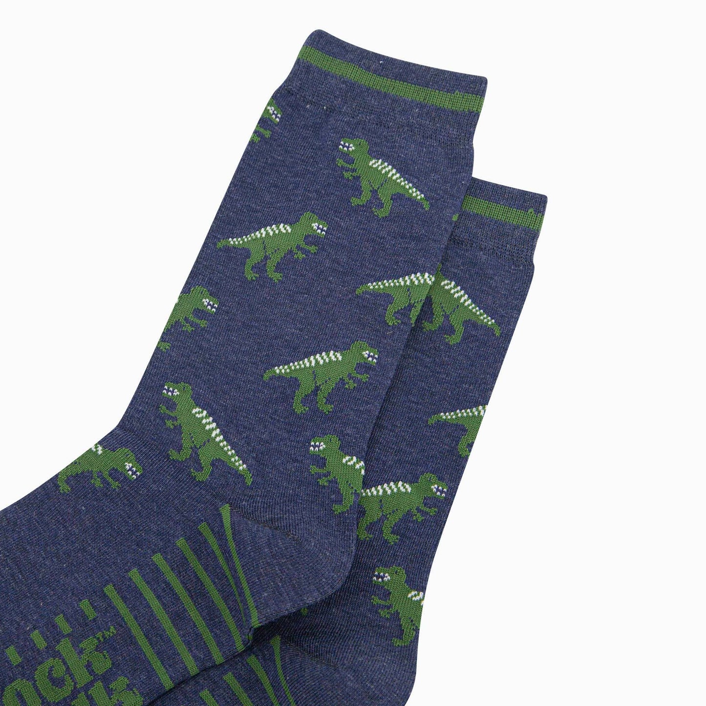 Sock Talk | Men's Bamboo Socks | Navy, T-Rex | UK 7-11