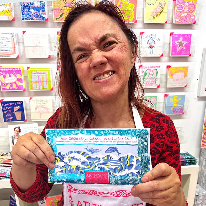 ARTHOUSE Unlimited | Swim with Whales | Milk Chocolate Bar With Caramel & Sea Salt