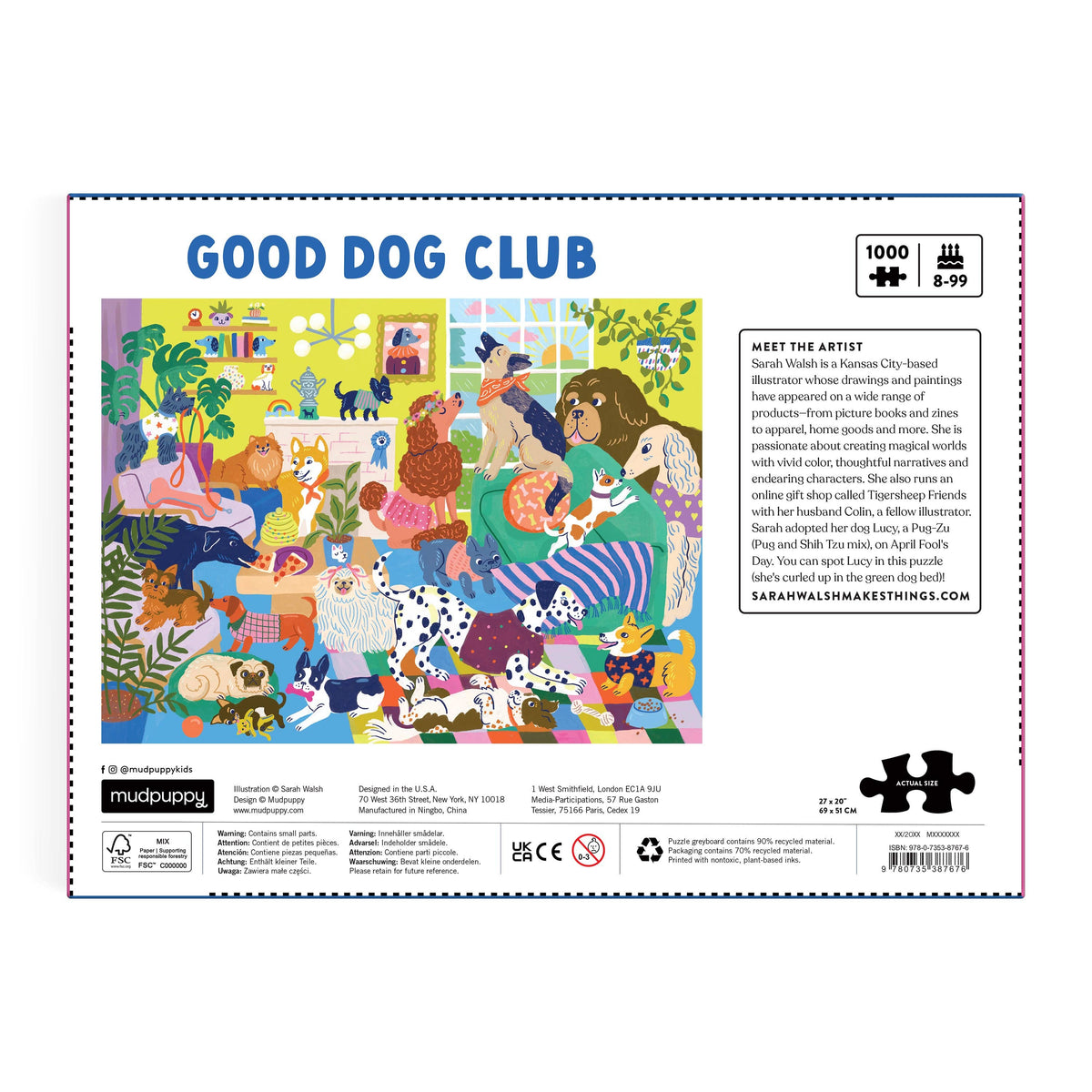 Jigsaw | 1000 Piece Family Puzzle | Good Dog Club
