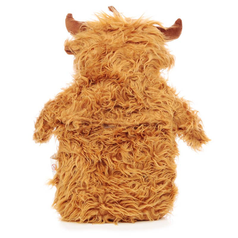 Puckator Ltd | Highland Coo Cow 650ml Hot Water Bottle with Plush Cover